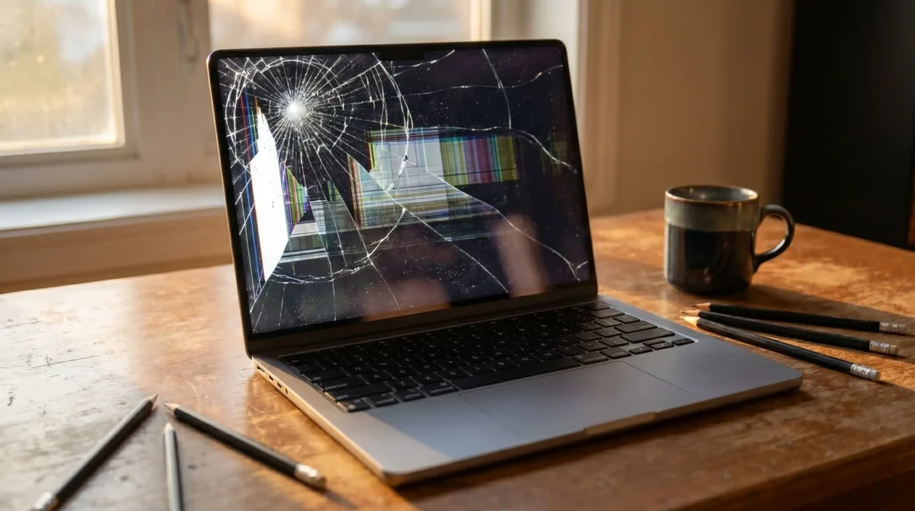 MACBOOK CRACK SCREEN