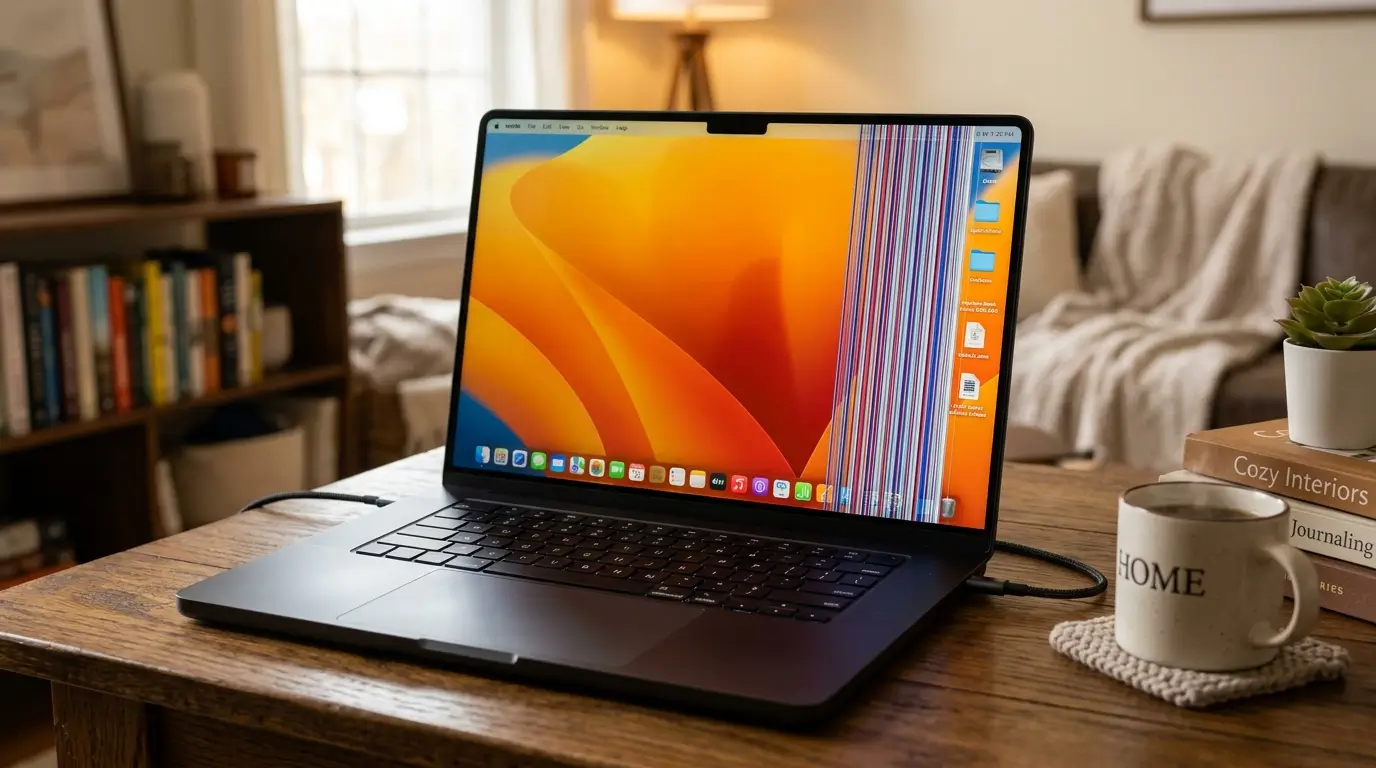 Macbook Screen Lines Repair Malaysia Diagnosed at KissMyMac®