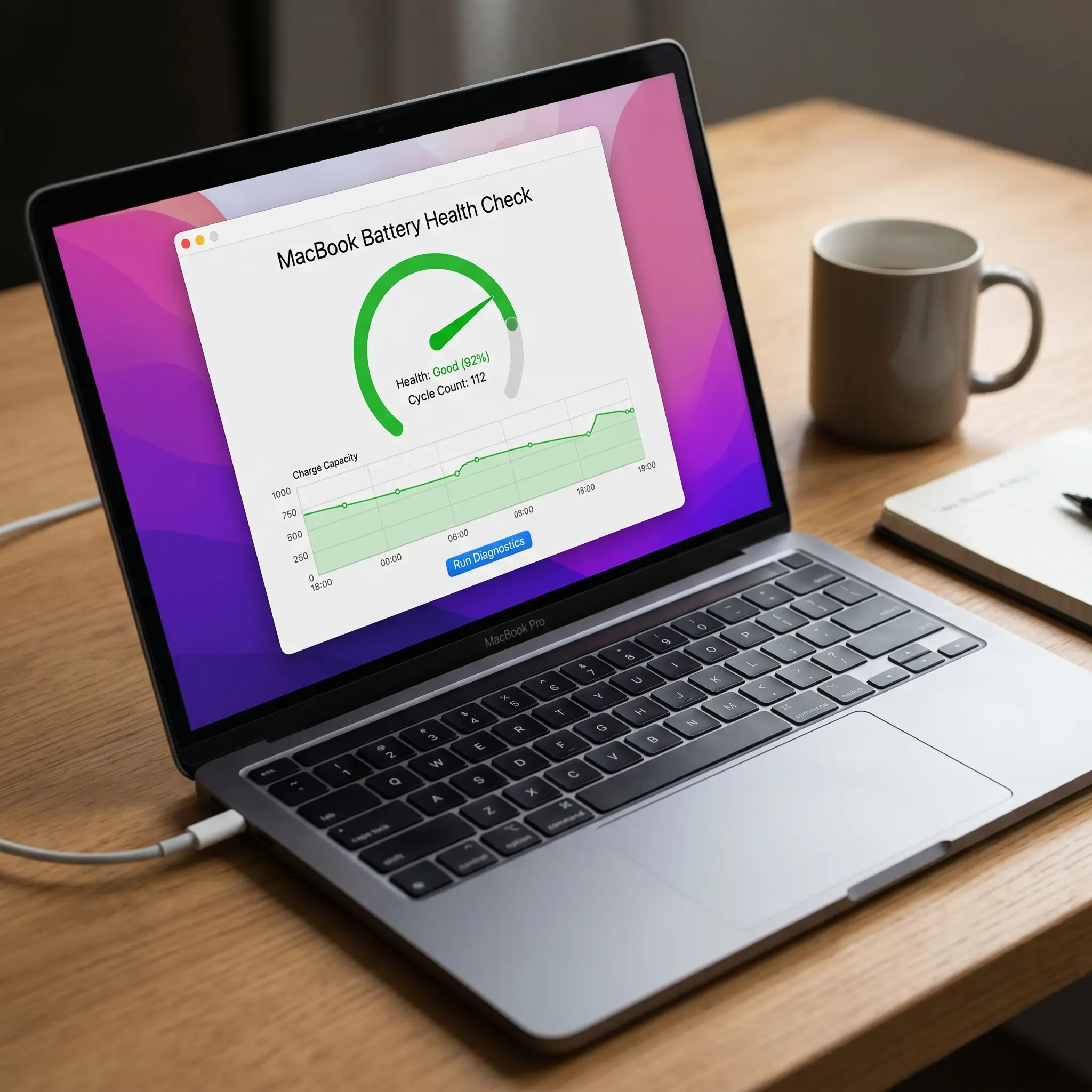KissMyMac MacBook Battery Health Check Tool, Macbook battery Checker, MacBook battery diagnostic, MacBook battery test, MacBook battery checklist