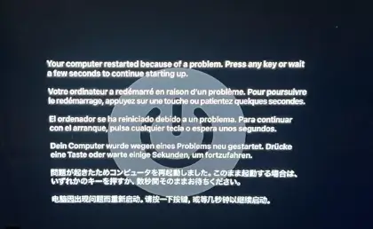 Macbook Kernel Panic