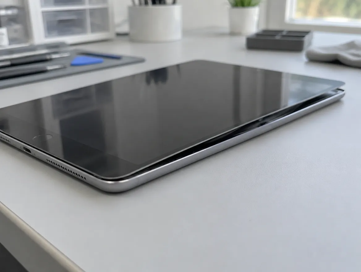 iPad screen lifting away from the frame because of a swollen battery