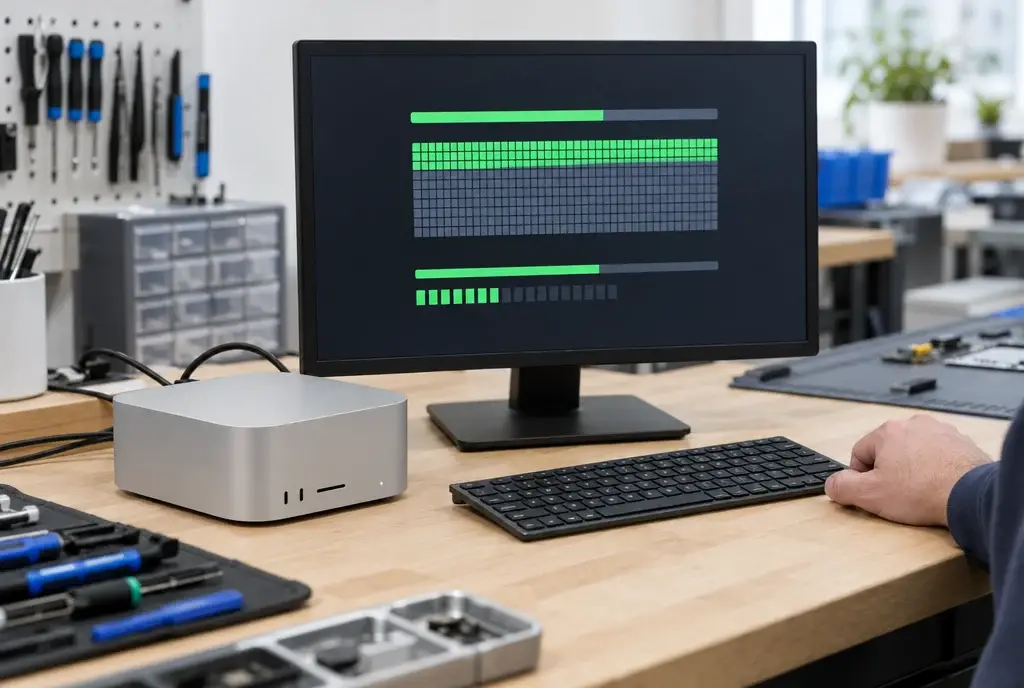 Running a memory test on a Mac mini after a RAM upgrade