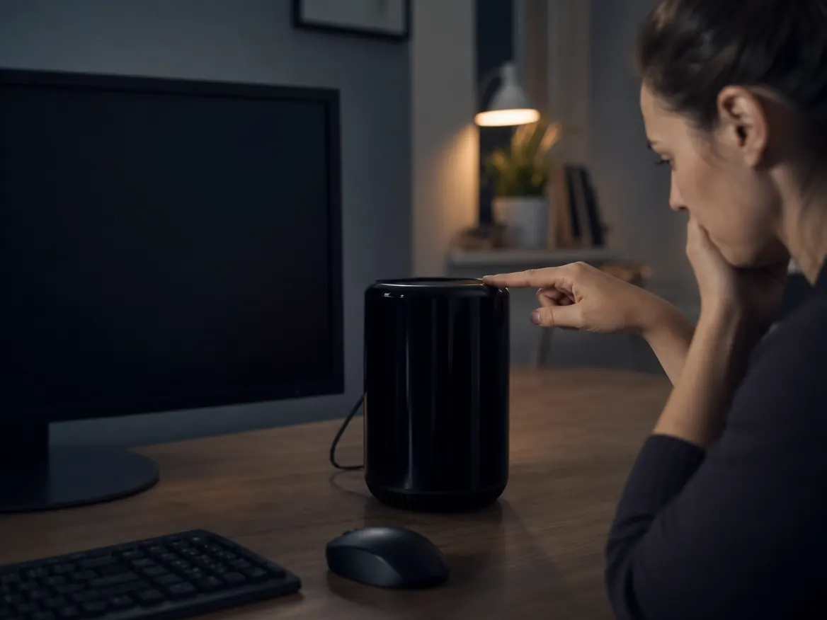 Mac Pro not turning on and showing no startup chime, a sign of a Mac Pro logicboard fault